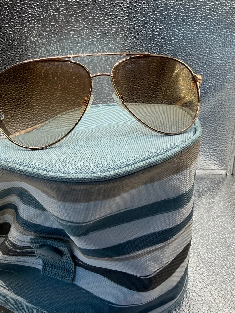Gold Aviator Sunglasses Jessica Simpson- Women Accessories